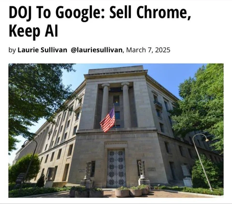 🤓Министерство юстиции США вновь настаивает на том, чтобы Google продала свой браузер Chrome, обвиняя компанию в монополизации рынка интернет-поиска