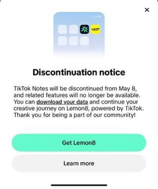 🤓TikTok объявил о закрытии своего отдельного приложения для фото-контента под названием TikTok Notes