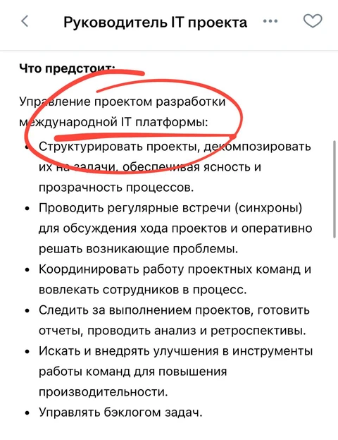 🤓Летуаль пилит какую-то «международную IT-платформу» и под это набирает руководителя проекта
