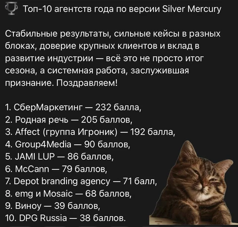 🤓В финале прошлого года мы пытались понять — зачем медийной группе значимого размера покупать креативное (не цепляйтесь к словам) агентство?
