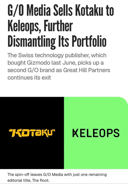 🤔Американский медиахолдинг G/O Media, издававший кучу популярных онлайн-проектов, находится в процессе полного распада