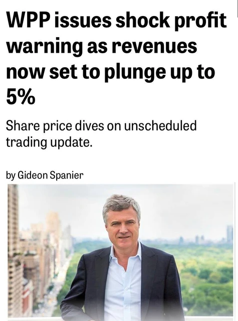 🤔WPP ошеломила инвесторов внеплановым снижением прогнозов