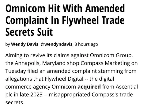 🤔Omnicom пытаются вздрючить клиенты за манипуляции клиентскими данными в том, что на рынке называется «кейсы»