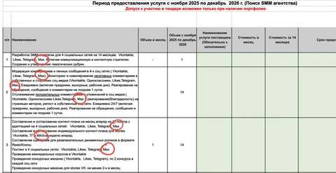 🤓Некоторые бренды всерьез восприняли появление нового национального мессенджера и уже тендерят смм-команды с прицелом на работу в нем