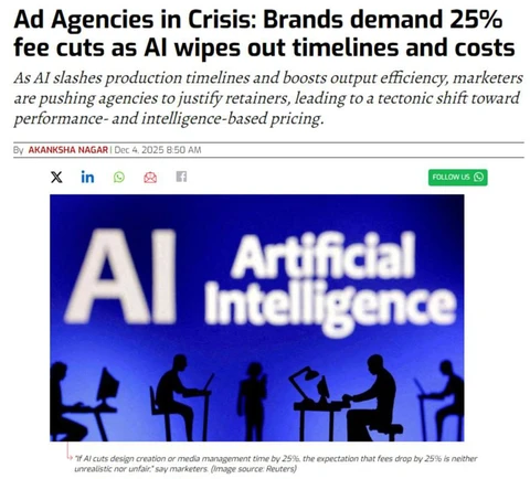 😂Кажется агентства докричались о своей AI-экспертизе (которой на самом деле немного) и это вышло им боком