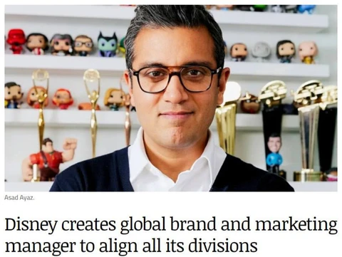 🤔Корпорация Disney впервые ввела должность глобального руководителя по маркетингу и бренду, чтобы согласовать работу всех своих разрозненных бизнесов и подразделений по всему миру