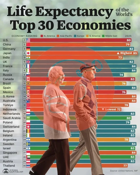 🤔Как соотносится уровень экономического развития и продолжительность жизни?