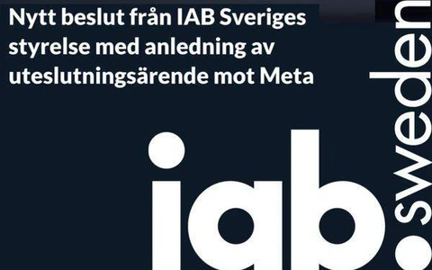 🤓В Швеции IAB исключила Meta* из числа своих членов, заявив, что компания недостаточно защищает рекламодателей и издателей от мошеннической рекламы