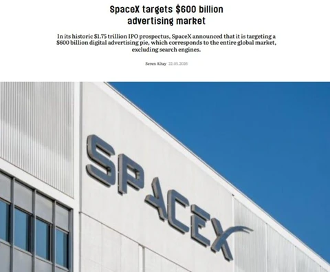 🤔SpaceX имеет планы захватить значительную часть мирового цифрового рекламного рынка объёмом $600 млрд