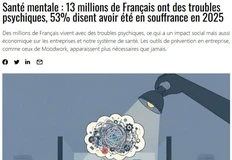 🤔Смотрите как любопытно. Угроза ИИ (полагаем, в плане замещения функции на рабочем месте) — становится значимым фактором дестабилизации психики у французских офисных клерков