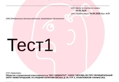 🤔Х5 регистрирует загадочный «Тест 1» в категориях «аренда рекламных площадей, рекламного времени, рекламных материалов»
