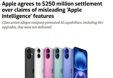 🤓В США Apple согласилась выплатить $250 млн по коллективному иску, в котором компанию обвинили в том, что она рекламировала функции Apple Intelligence и обновлённую Siri, хотя