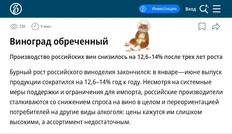 🤓Коммерсант публикует статью с ехидным названием, в которой рассказывает о том, что российский винный рынок уперся в потолок