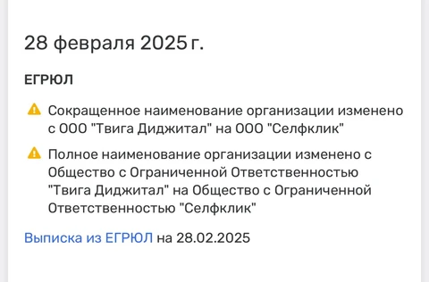 🤓Переименование «Твиги Диджитал» в «Селфклик».