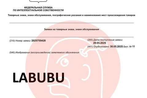 🤔ООО «ЮБК, которое льет энергетики с медведем намерено первым захватить товарный знак «Лабубу»