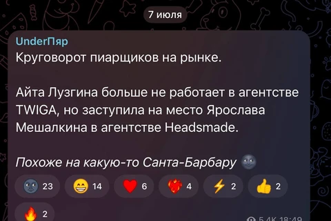 🤓Игра в свободный стул на рынке пиращиков коммуникационных агентств… 