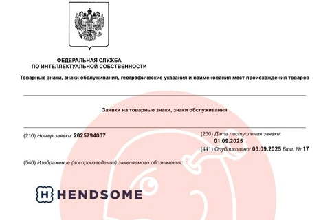 🤓Но есть и изящные заявки. Российский одежный ритейлер Henderson регистрирует товарный знак Hendsome