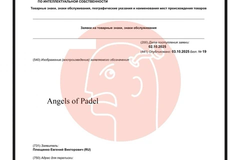 🤓Бывший олимпийский чемпион и нынешний муж Яны Рудковской — Евгений Викторович Плющенко регистрирует товарный знак «Ангелы падела»