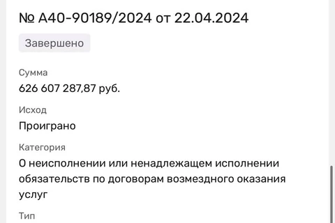 🤓ООО «Дэфт» окончательно проиграло Гуглу 626 миллионов в кассационной инстанции, согласно данным Rusprofil