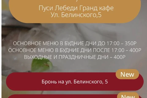 🤓Вы удивитесь, но в Питере есть действующая сеть ресторанов с названием «ПУСИ Лебеди»