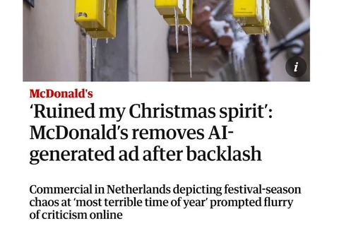 — Мы сделали откровенно хреновую рекламу. Ее все ненавидят. — Надо срочно снимать с эфира. Но что мы скажем людям?