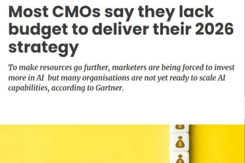 🤔По данным глобального опроса Gartner, в 2026 году более половины CMO по всему миру заявили, что у них не хватает бюджета и ресурсов для реализации маркетинговых стратегий, при этом бюджеты почти не растут