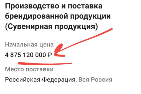 😵ВК тендерит поставку сувенирной продукции почти на 5 миллиардов